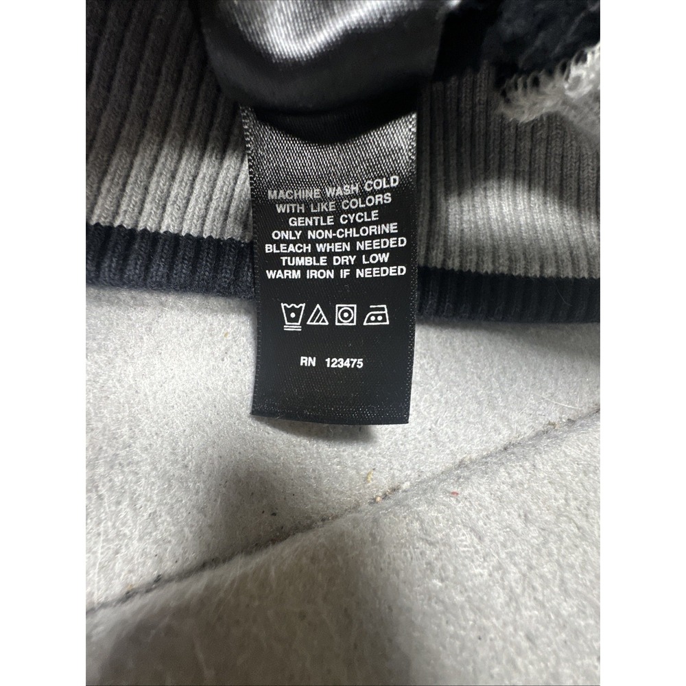 Sean John Jacket Mens 2XL Gray, Black Color Block, Full Zip-Up Logo Track - Picture 6 of 9